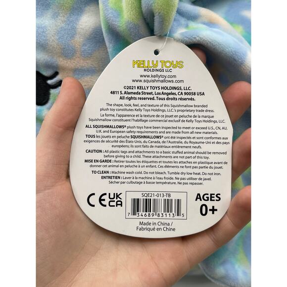 Squishmallows Kelly Toys Elizabella 14 inch Blue Plush Stuffed Toy NEW Rabbit - Picture 13 of 13